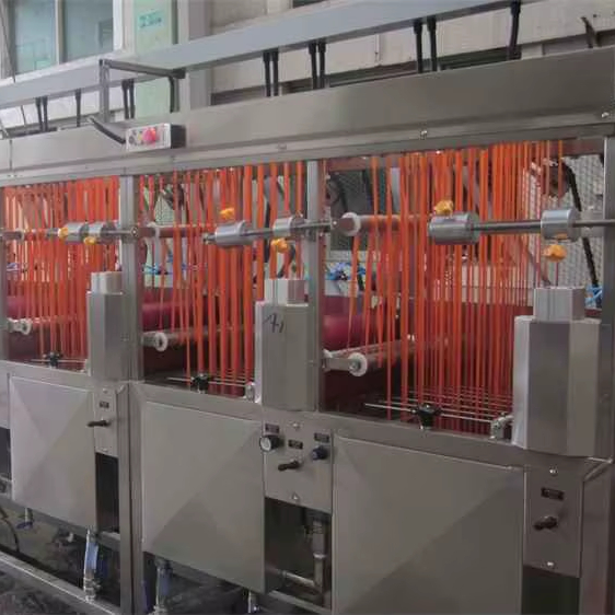 Dyeing process bedrukt lint stap 1