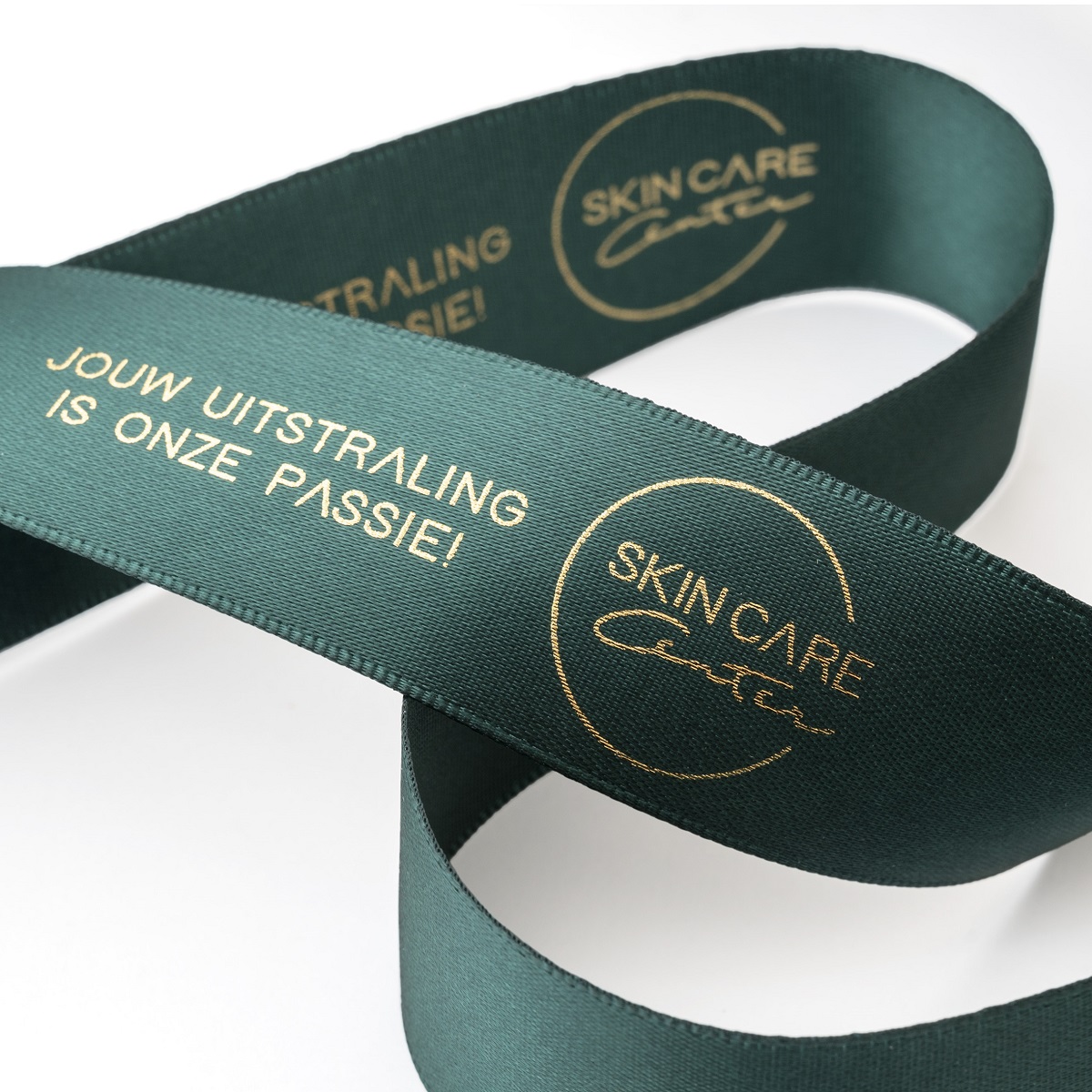 Lint met tekst bedrukt groen